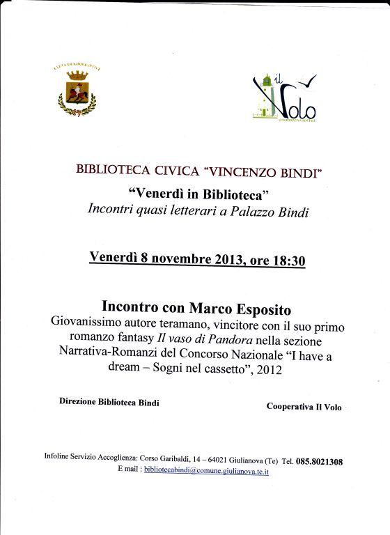 Venerdì 8 Novembre 2013